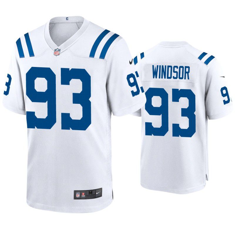 Men Indianapolis Colts 93 Rob Windsor Nike White Game NFL Jersey